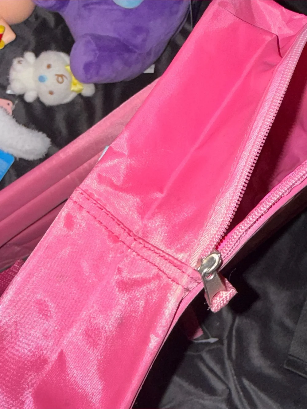 Care Bears pink backpack flaws